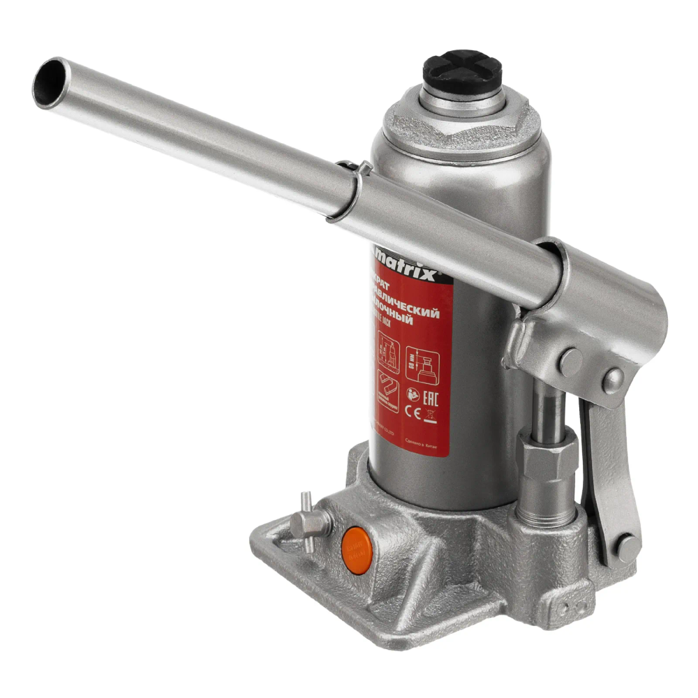 Домкрат гидравлический бутылочный, 3 т, h подъема 178-343 мм Matrix - изображение 4