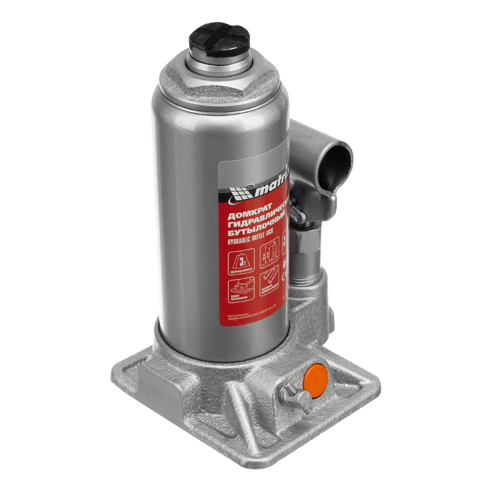 Домкрат гидравлический бутылочный, 3 т, h подъема 178-343 мм Matrix - изображение 5