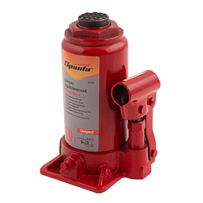 Домкрат гидравлический бутылочный, 3т, h подъема 180-340 мм Sparta - изображение 3