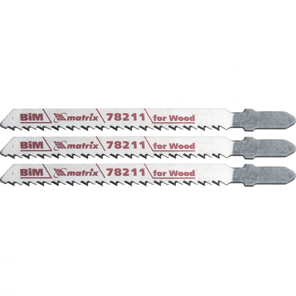 Полотна для электролобзика по дереву, 3 шт, T101BF, 75 x 2.5 мм, Bimetal Matrix Professional