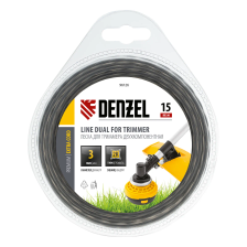 Леска для триммера двухкомпонентная, квадратная 3 мм x 15 м Extra cord - изображение 6