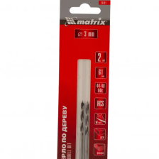 Сверло по дереву, 3 x 61 мм, 2 шт, цилиндрический хвостовик Matrix - изображение 5