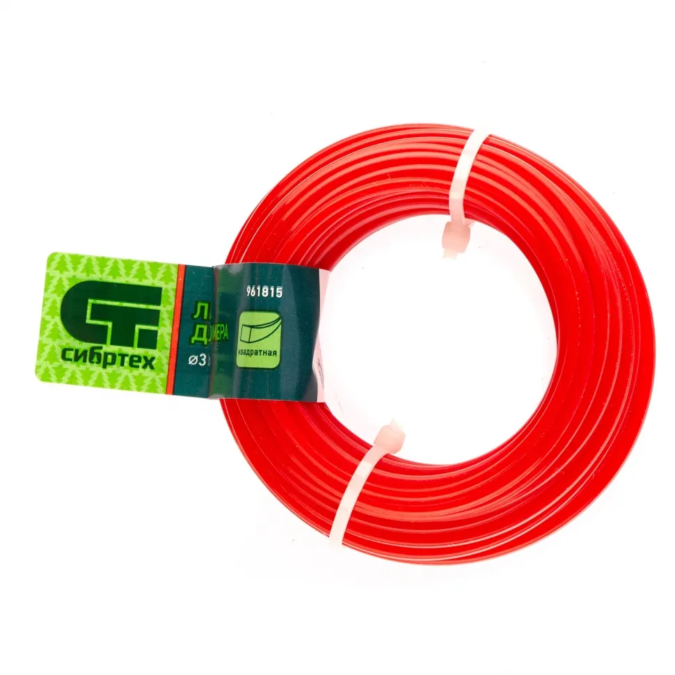 Леска для триммера квадратная, 3.0 ммх10 м, Россия Сибртех - изображение 3