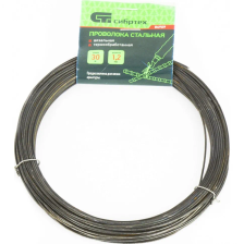 Проволока стальная 30 м, вязальная, термообработанная 1.2 мм Сибртех - изображение 2