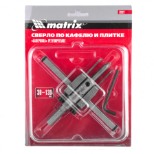 Сверло по кафелю и плитке, регулируемое Балеринка, 30-130 мм Matrix - изображение 10