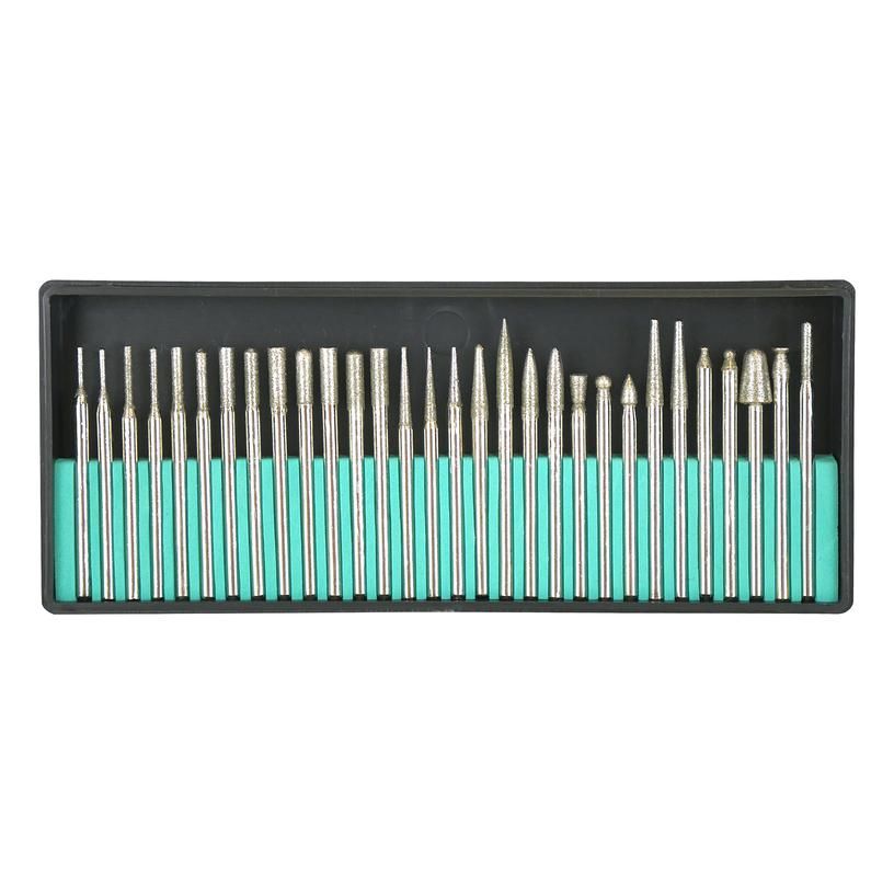 Набор шарошек, 30 шт, хвостовик 3мм, алмазное напыление, Sturm! - изображение 2