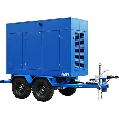 Дизельный генератор ТСС АД-30С-Т400-1РМ7 (2 ст. авт., РПМ на прицепе)