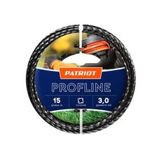 Леска для триммера 3,0мм Patriot Profline 15м (скрученный квадрат, черный) - изображение 4