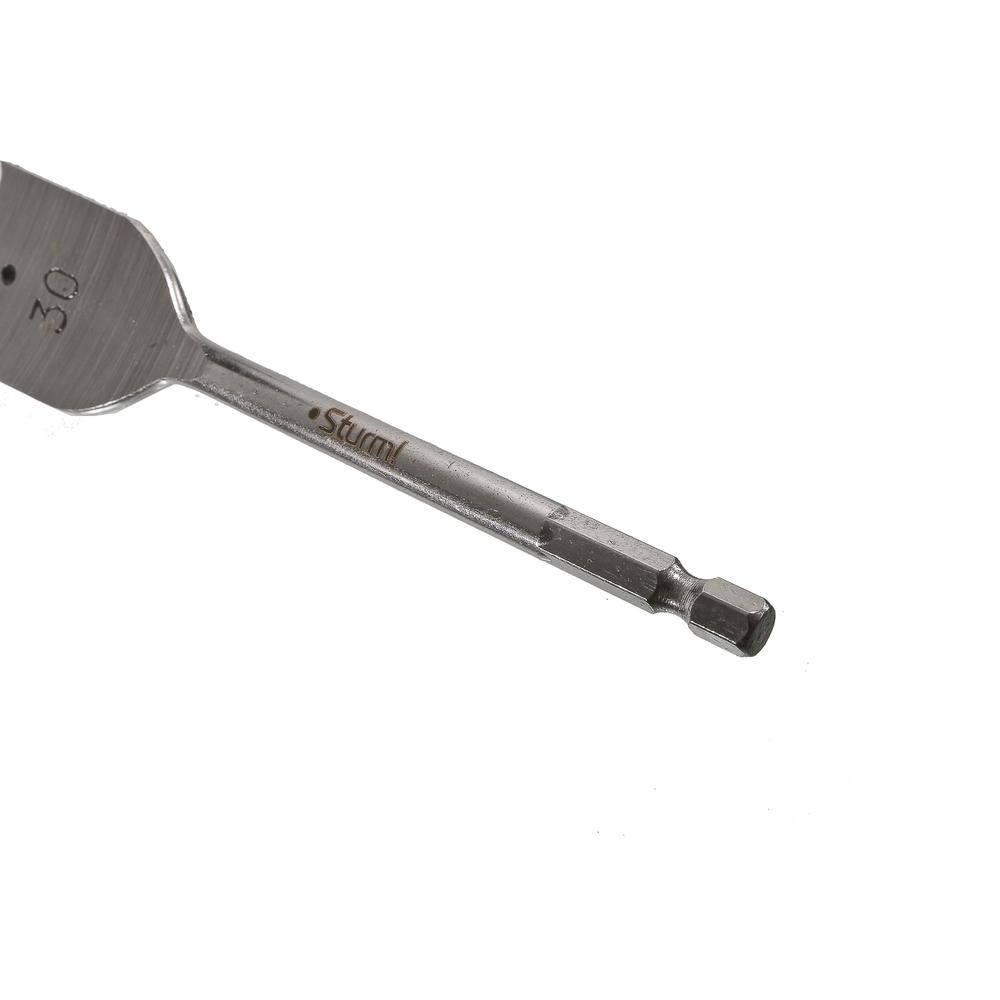 Сверло перовое по дереву, 30мм, шестигранный хвостовик, Sturm! - изображение 3