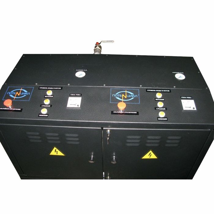 Парогенератор электрический электродный Потенциал ПЭЭ-300Р 0,55 МПа (нерж. котел) - изображение 2