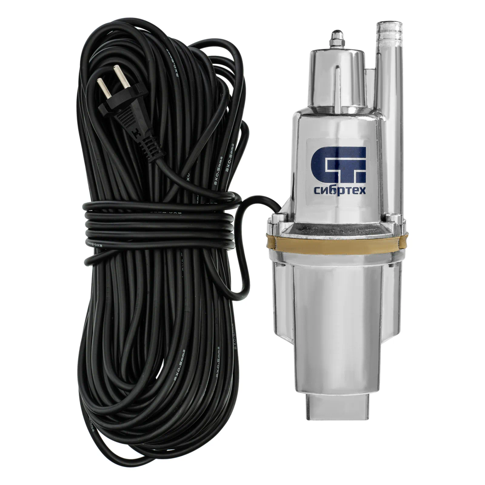 Вибрационный насос Сибртех СВН300-40, верхний забор, 300 Вт, напор 75 м, 1200 л/ч, кабель 40 м - изображение 15