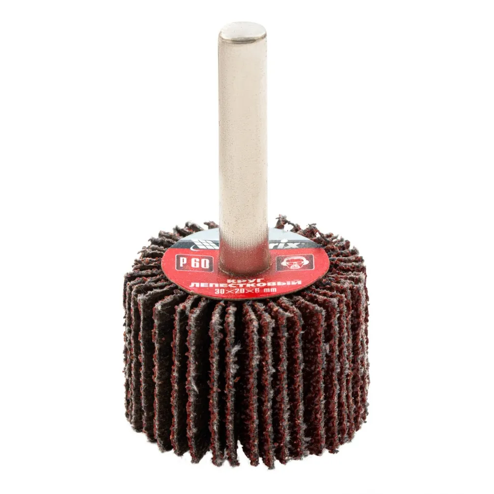 Круг лепестковый для дрели, 30х20х6 мм, P 60 Matrix - изображение 3