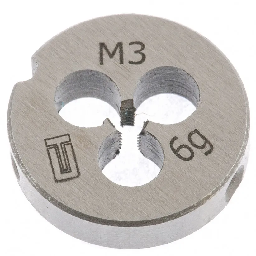 Плашка Сибртех М3х0.5 мм
