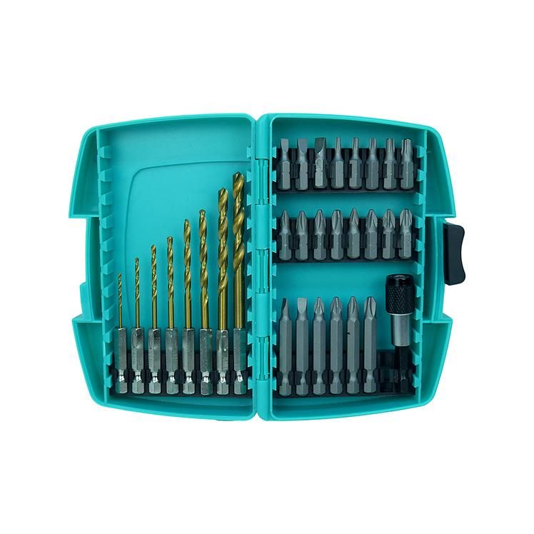 Набор бит и свёрл по металлу, 31 шт, шестигранный хвостовик, пластиковый кейс, Sturm!