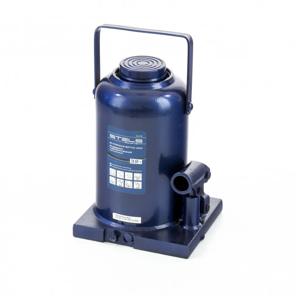 Домкрат гидравлический бутылочный, 32 т, h подъема 260-420 мм Stels - изображение 2