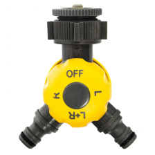 Разветвитель двухканальный с внутренней резьбой 3/4-1, с переключателем Palisad Luxe - изображение 3