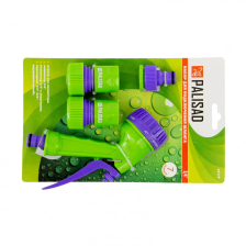 Набор для подключения шланга 3/4, пистолет 7 режимов полива, адаптер, 2 соединителя Palisad - изображение 4