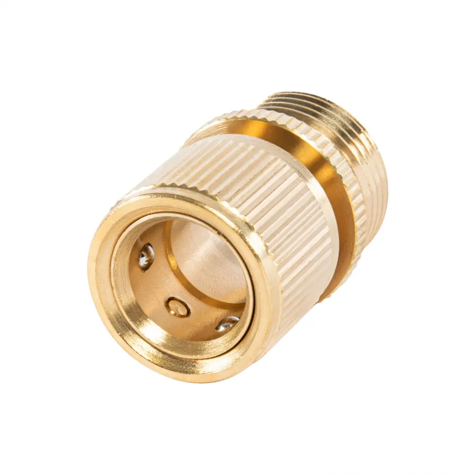 Соединитель латунный, быстросъемный, внешняя резьба 3/4, посадочный D 3/4 Palisad - изображение 2