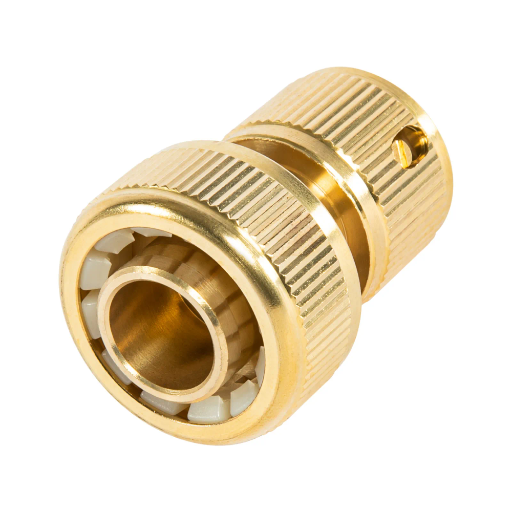 Соединитель латунный, быстросъемный для шланга 3/4, аквастоп Palisad - изображение 3