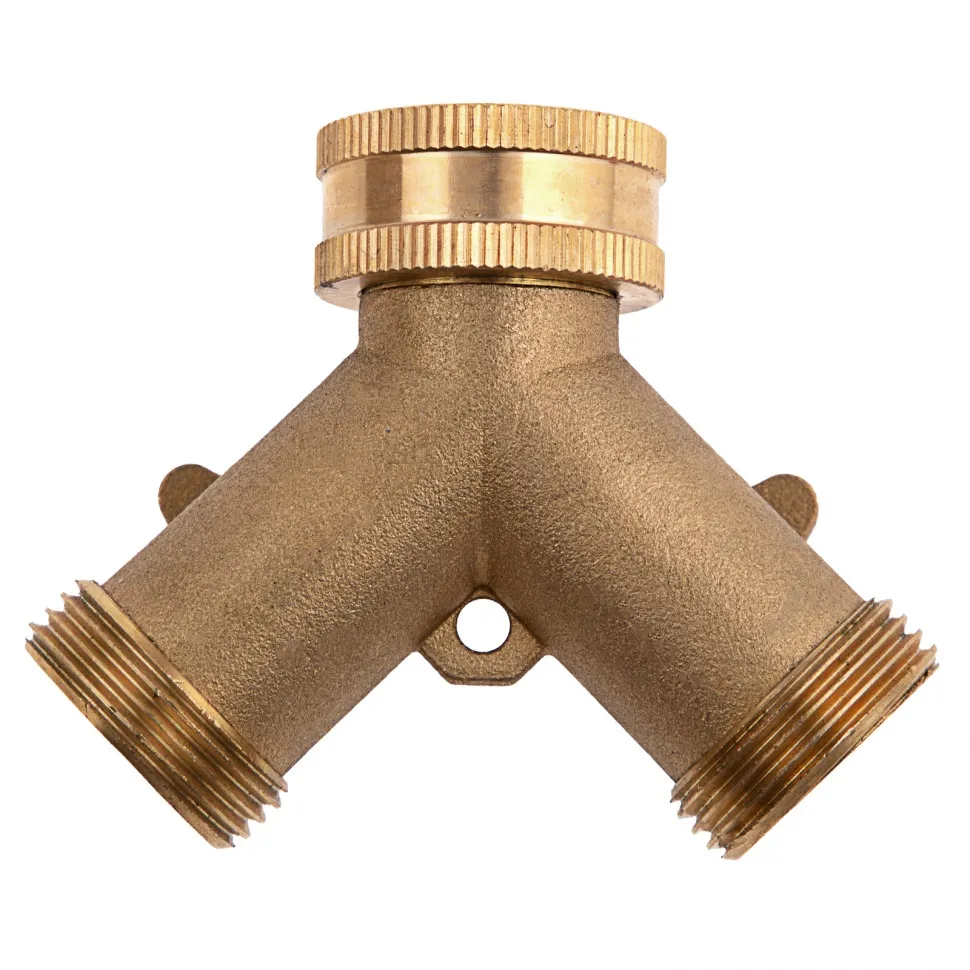 Разветвитель двухканальный, регулируемый, внешняя и внутренняя резьба 3/4, латунный Palisad - изображение 4