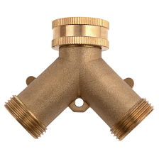 Разветвитель двухканальный, регулируемый, внешняя и внутренняя резьба 3/4, латунный Palisad - изображение 9