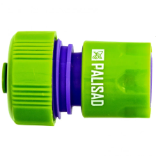 Соединитель пластмассовый, быстросъемный для шланга 3/4, аквастоп Palisad - изображение 4