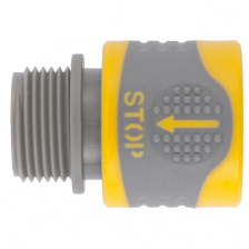 Соединитель быстросъемный, наружная резьба 3/4, с аквастоп Palisad Luxe - изображение 3