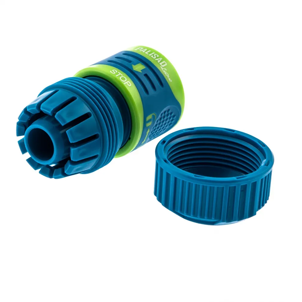 Соединитель для шланга 3/4, аквастоп, двухкомпонентный Palisad Luxe - изображение 4