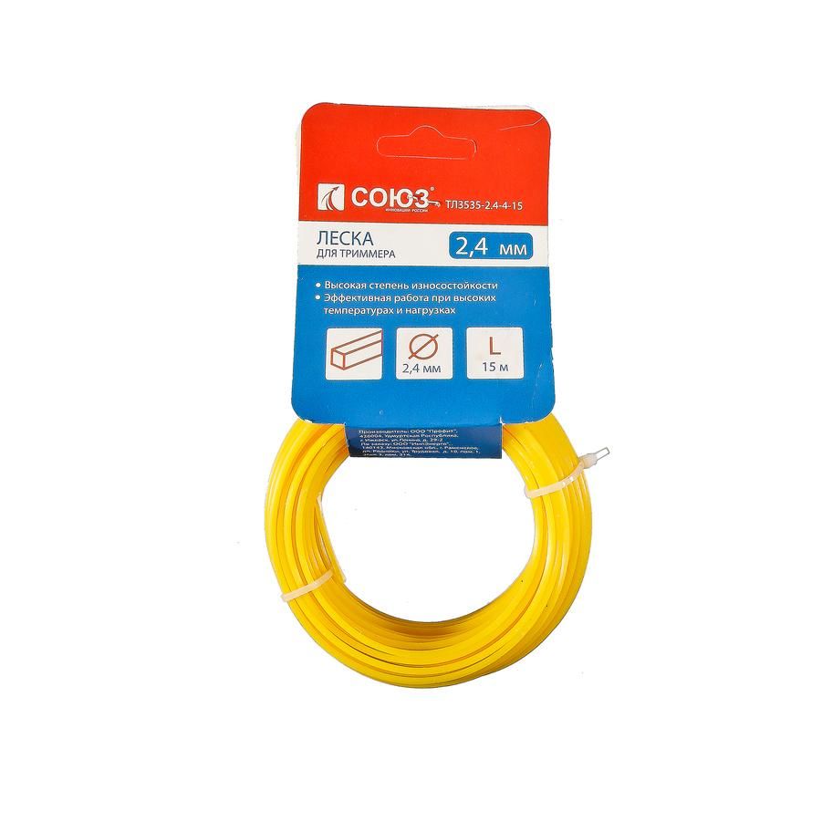 Леска для триммера СОЮЗ ТЛ3535-2.4-4-15