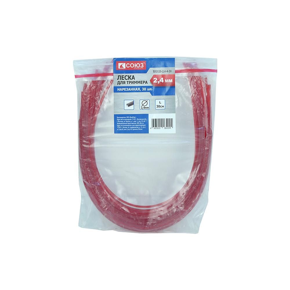 Леска для триммера СОЮЗ ТЛ3535-2.4-4-30