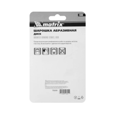 Шарошка абразивная, диск, 38 x 12 x 6 мм, F46, 3 шт Matrix - изображение 10