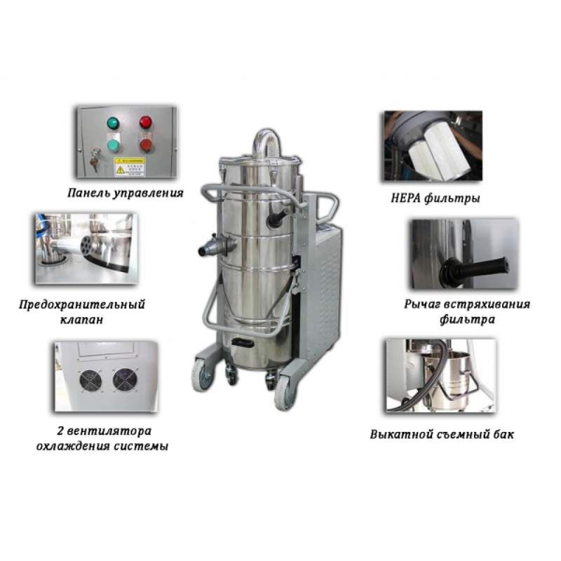 Промышленный пылесос Дастпром ПП-380/120.2-5 - изображение 3