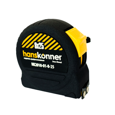 Рулетка 3x19мм, автостоп, двухстор., нейлон, супермощный магнит, Hanskonner - изображение 10