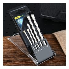 Набор сверл по бетону (4-10мм, 5 шт) DELI DH-JGZ005-ED1 пластиковый кейс - изображение 7