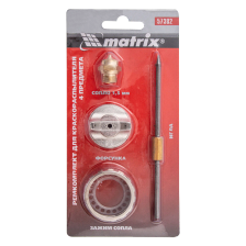 Ремкомплект для краскораспылителя 4 предмета: сопло 1.5 мм + игла + форсунка + зажим сопло Matrix - изображение 10