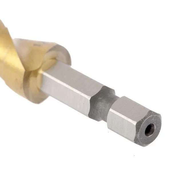 Сверло ступенчатое 4-5-6-7-8-9-10-11-12 мм, HSS, спиральный профиль, шестигранный хвостовик Matrix - изображение 2