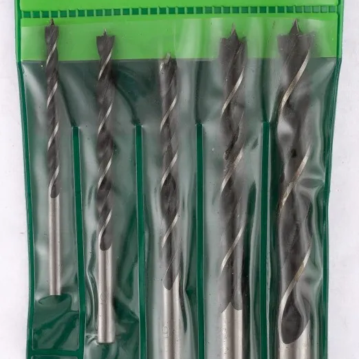 Набор сверл по дереву, 4-5-6-8-10 мм, 5 шт, цилиндрический хвостовик Сибртех - изображение 2