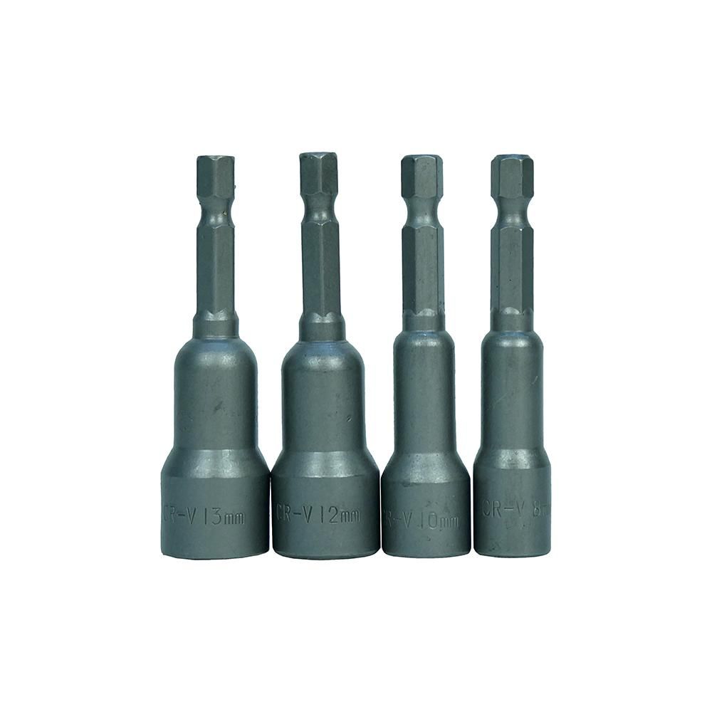 Набор бит для кровельных саморезов, 4 шт, 8, 10, 12, 13 x  65мм, магнитные, CrV, Sturm!