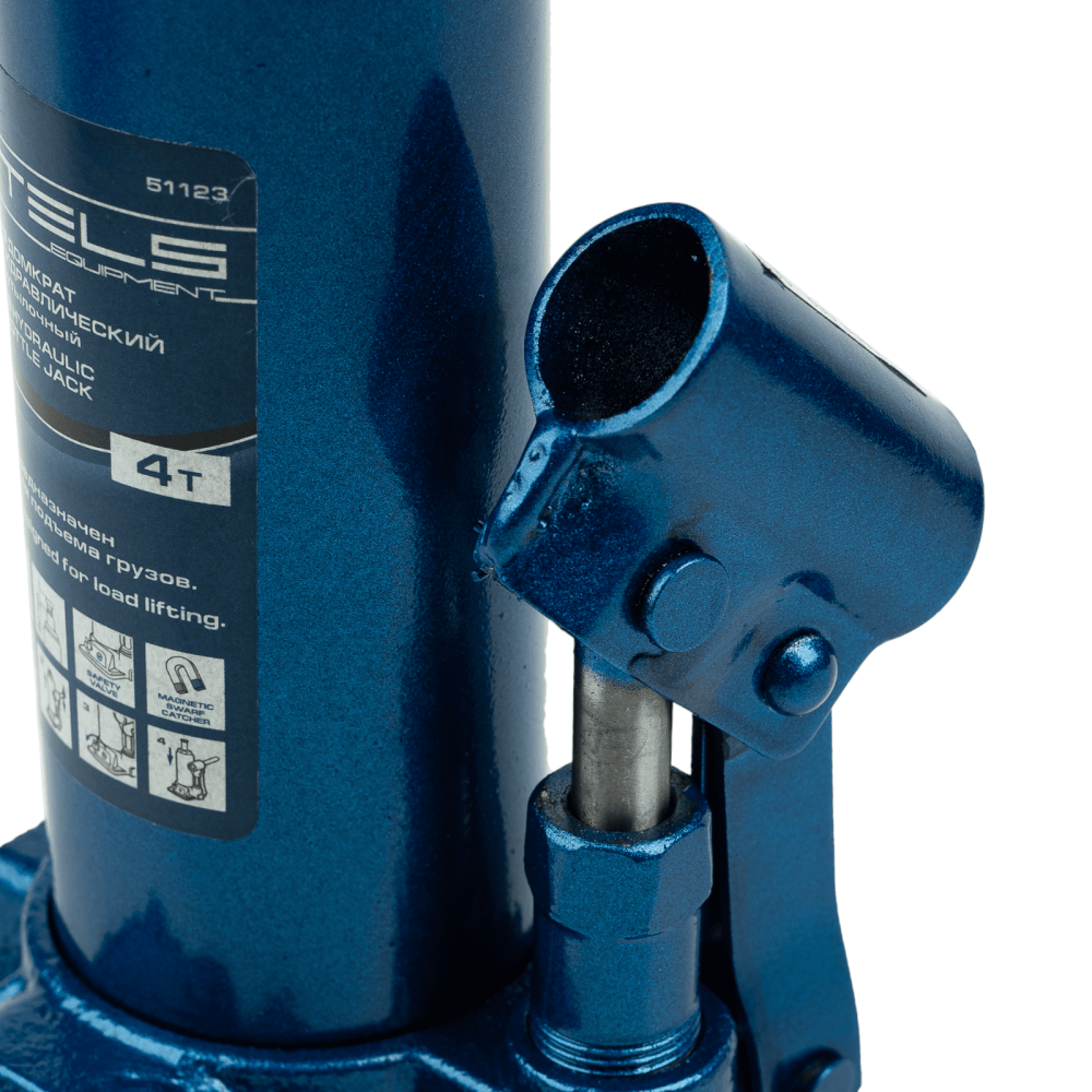 Домкрат гидравлический бутылочный, 4 т, H подъема 195-380 мм, в пластиковом кейсе Stels - изображение 9
