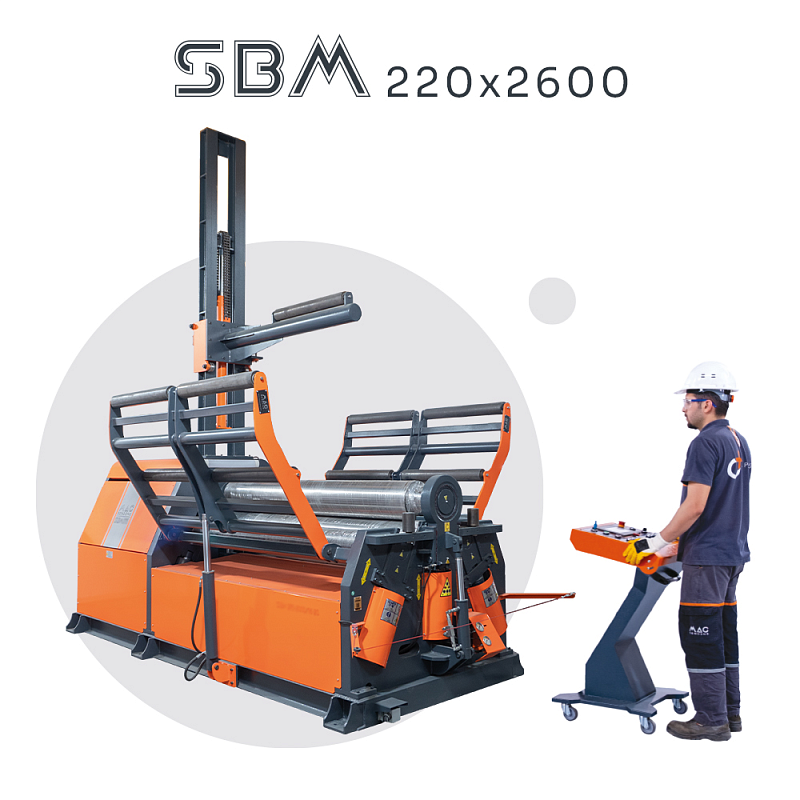 4-х валковый вальцовочный станок MAC BENDING SBM 220х2500 - изображение 1