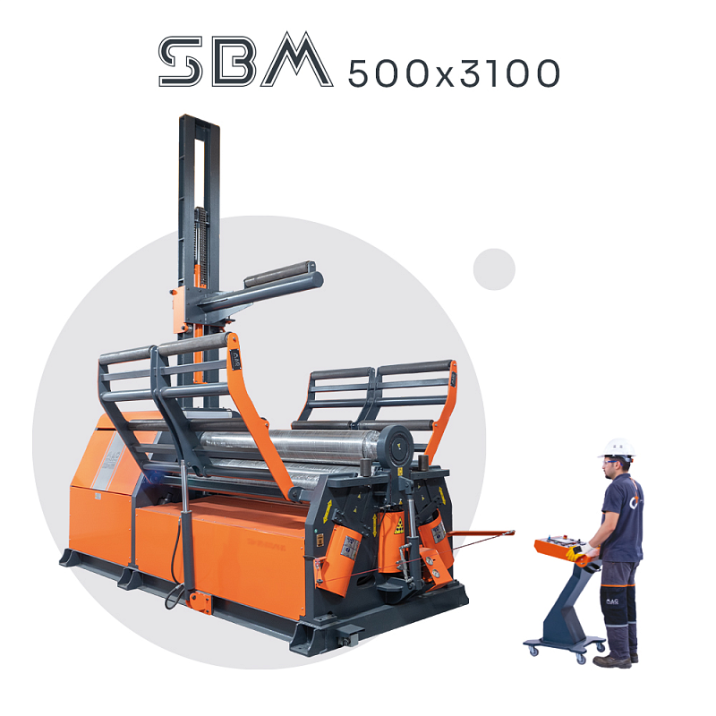 4-х валковый вальцовочный станок MAC BENDING SBM 500х3100 - изображение 1