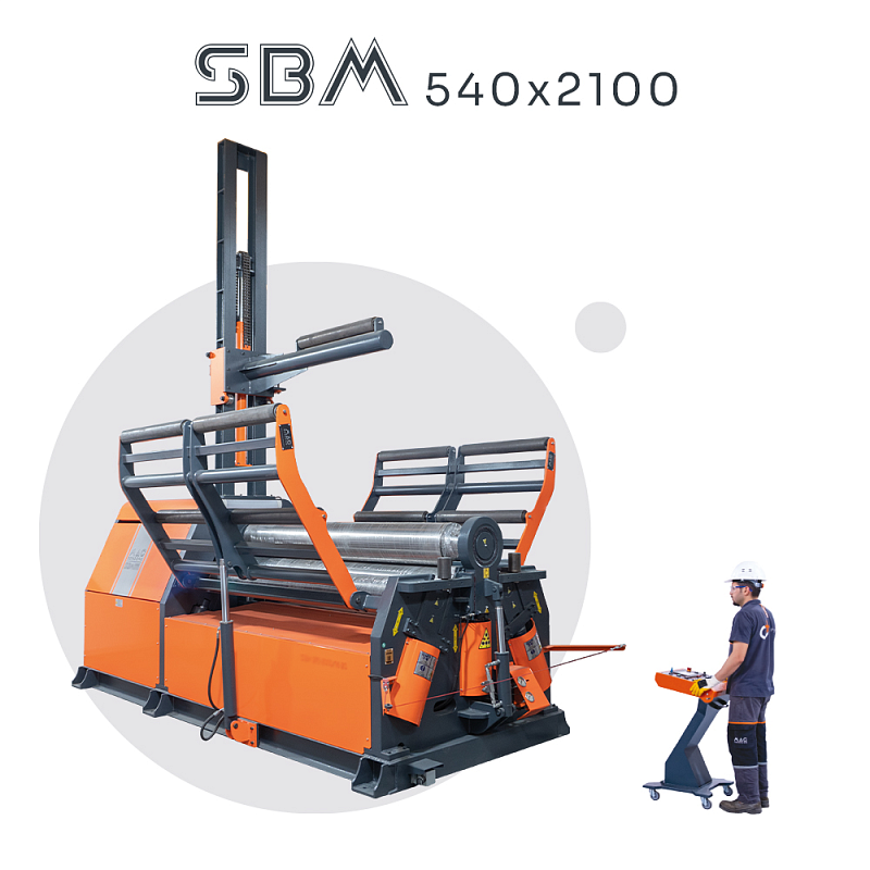 Гидравлический 4-х валковый станок MAC BENDING SBM 540х2100