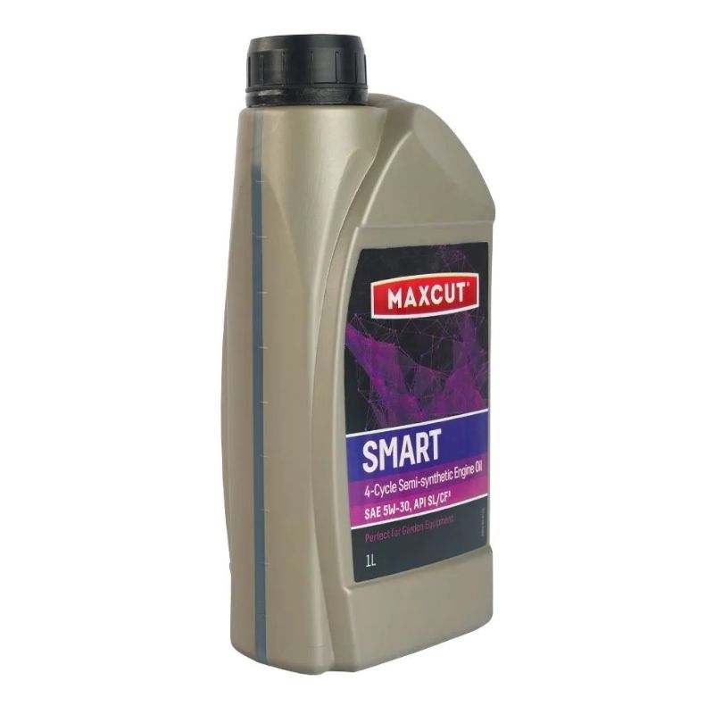 Масло полусинтетическое 4-х тактное MAXCUT SMART Semi-Synthetic 4T 1л, для бензиновых двигателей садовой техники