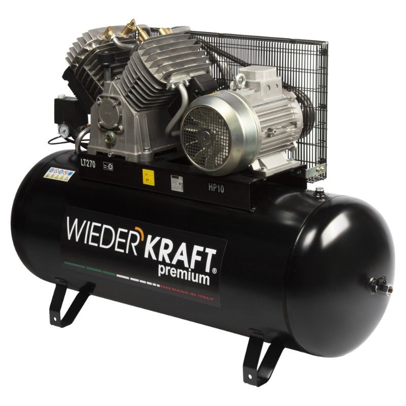 Компрессор 4-поршневой воздушный WIEDERKRAFT WDK-92712 270л 1300л/мин - изображение 3