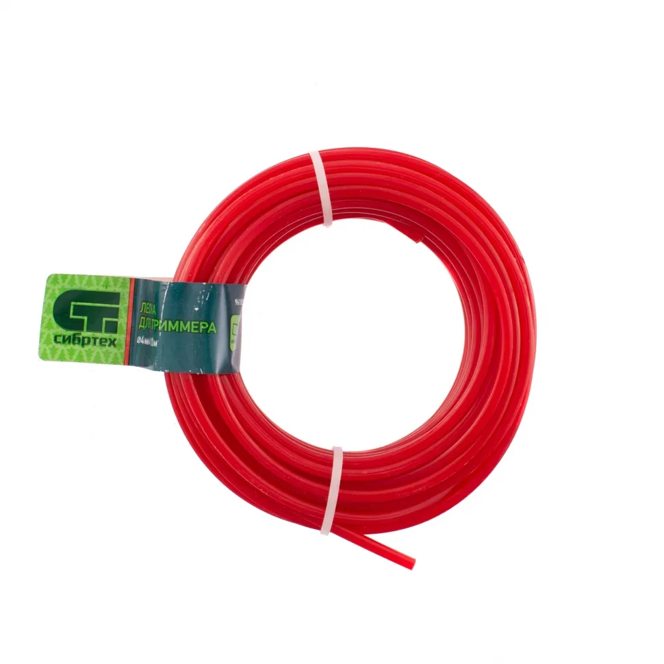 Леска для триммера квадратная, 4.0 ммх10 м, Россия Сибртех