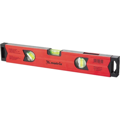 Уровень алюминиевый Рельс, 400 мм, 3 глазка (1 поворотный) Matrix - изображение 3