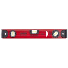 Уровень алюминиевый Рельс, 400 мм, 3 глазка, усиленный Matrix - изображение 2