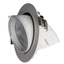 Встраиваемый поворотный светодиодный светильник 40W, 3000K, CRI80, 60 гр, IP20, 220В, on/off, белый - изображение 3