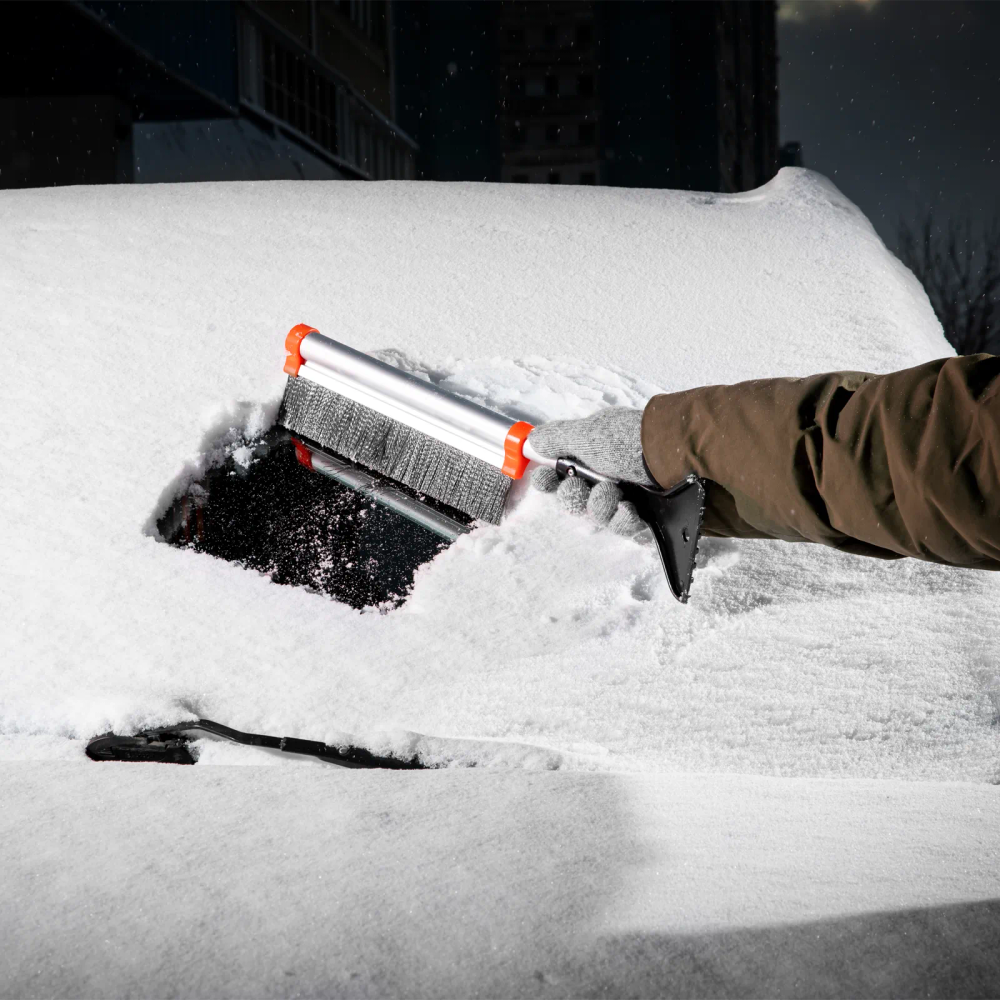 Щетка-сметка для снега со скребком, телескопическая 41-60 см Stels - изображение 10