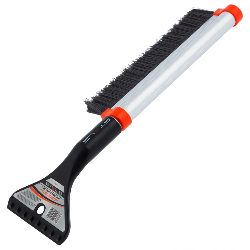 Щетка-сметка для снега со скребком, телескопическая 41-60 см Stels - изображение 2